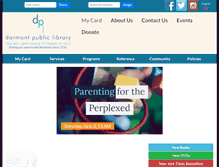 Tablet Screenshot of dormontlibrary.org